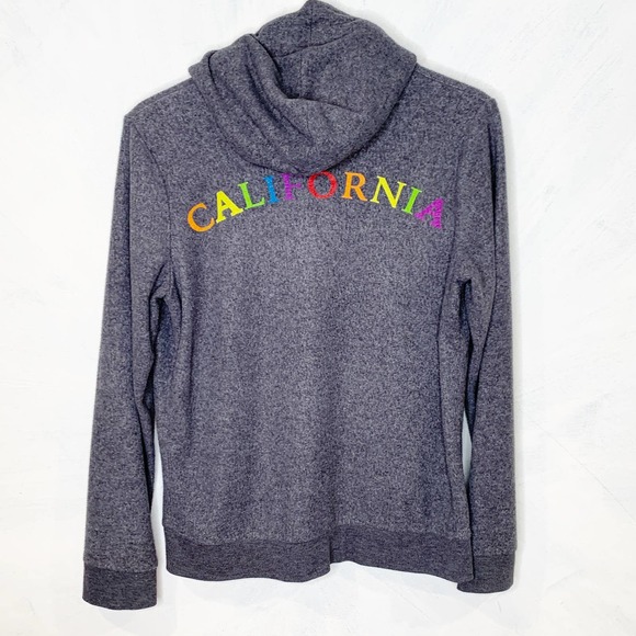 Chaser Tops - Chaser California Gray Hoodie Sweatshirt